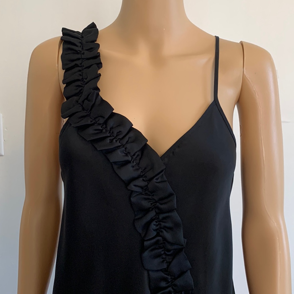 Express Asymmetrical Ruffle Top